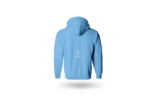 Be Behind Hoodie Light Blue Front